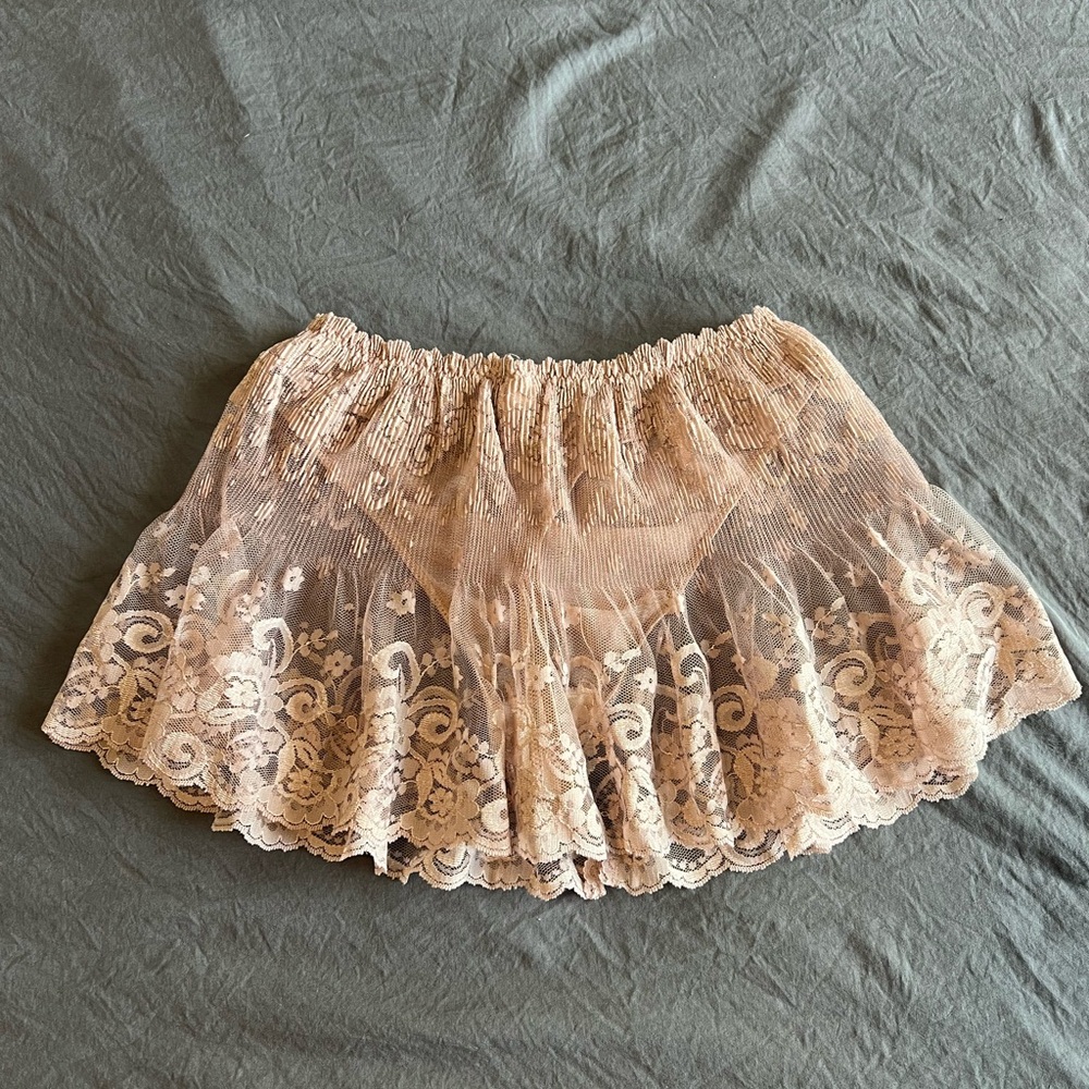 Marilyn Monroe by Warner's Blush Pink Lace Lined Slip - Picture 5 of 6